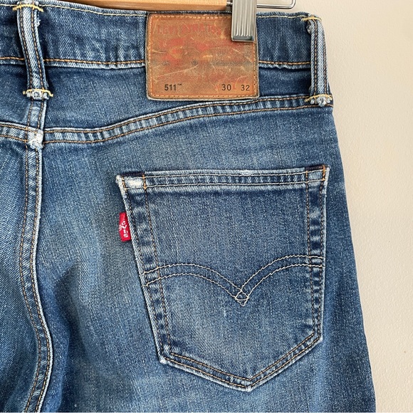 Levi's Denim - Levi’s Jeans 511 Slim Medium Wash Distressed 30x32